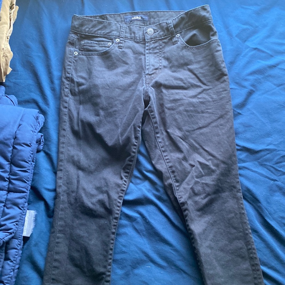 Mens’ Black 27/28 Aeropostale’s Skinny Jeans. Cleaned and washed